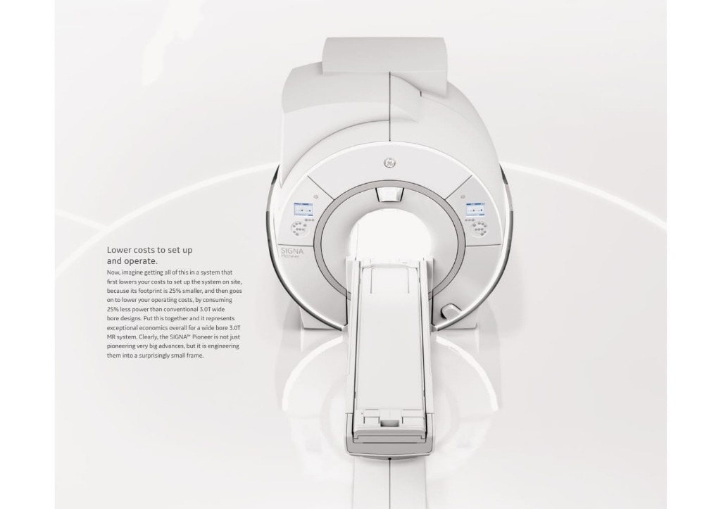 State-of-the-art GE SIGNA Pioneer 3.0T MRI scanner at Omega PDS